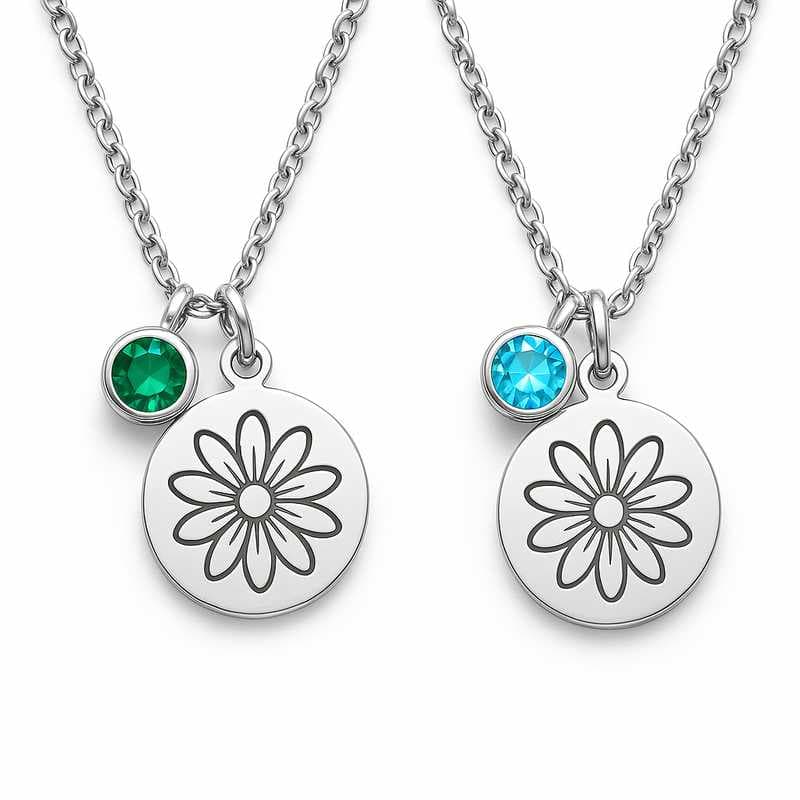 Precision Meets Beauty: Custom Birthstone & Flower Necklaces in Focus