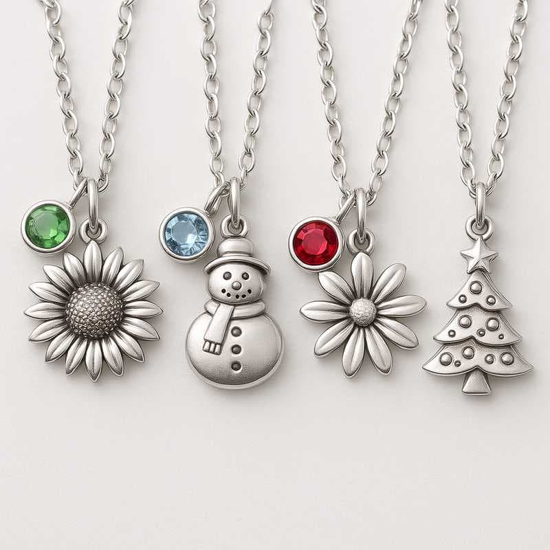 Charm the Seasons: Holiday-Ready Birthstone & Flower Jewelry