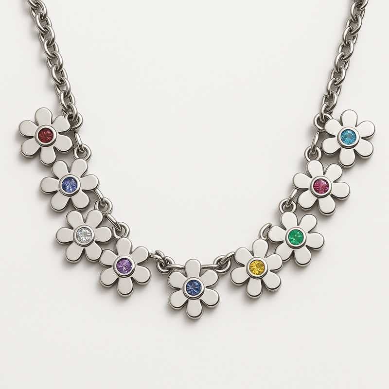Crafting Personalized Birthstone & Flower Charm Necklaces for Your Brand