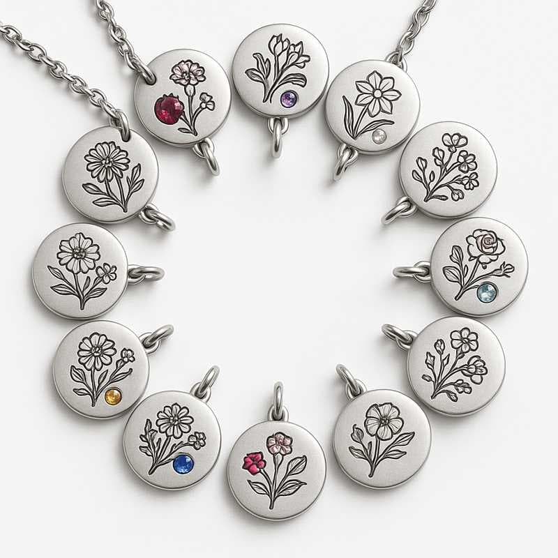 Holiday Highlights: Custom Birth Month Charm Necklaces