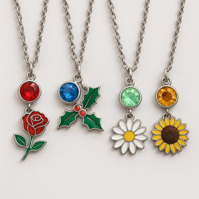 Limited-Edition Birthstone & Flower Charms for Festive Collections