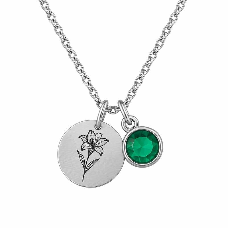 Celebration-Inspired Creations: Custom Floral & Gem Charm Necklaces