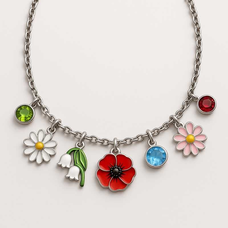 Holiday Bloom: Custom Charm Necklaces for Every Season