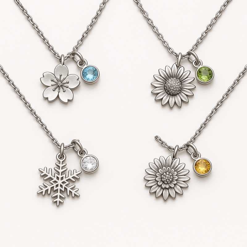 Gifting Moments: Seasonal Birthstone & Flower Charm Creations