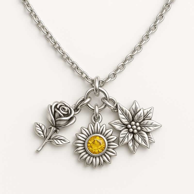 Charm the Seasons: Limited Edition Birthstone Flower Necklaces