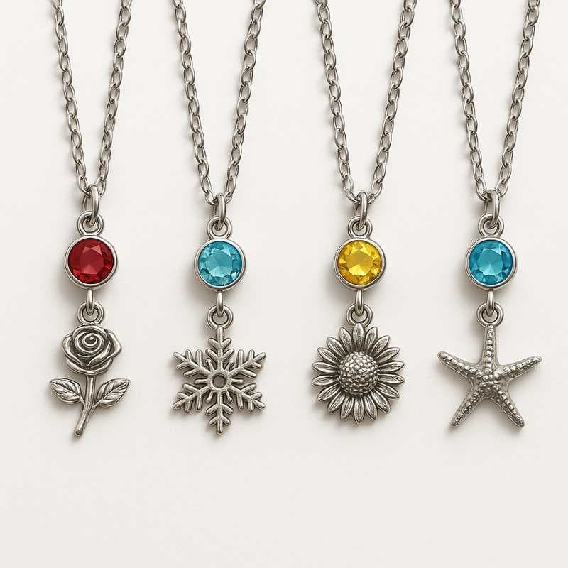 Holiday Spark: Custom Birthstone & Flower Charms for Festive Seasons