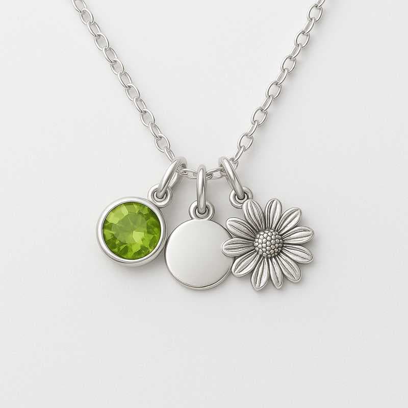 From Concept to Creation: Custom Birthstone & Flower Charm Necklaces