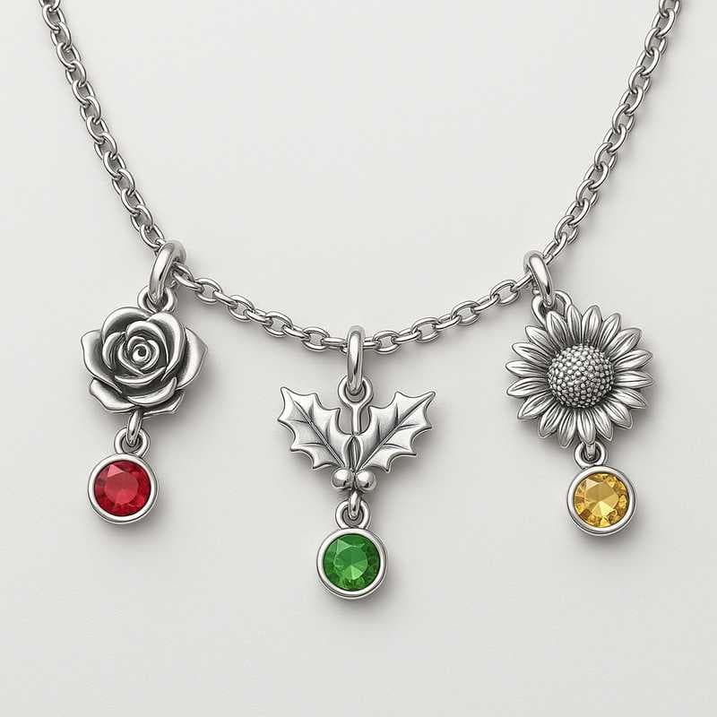 Charmed by the Season: Custom Floral & Gem Necklaces