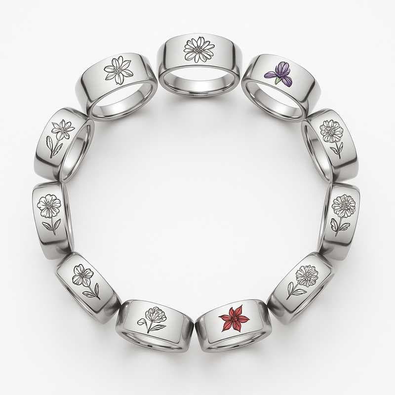 Celebrate Every Season with Signature Birth Flower Rings