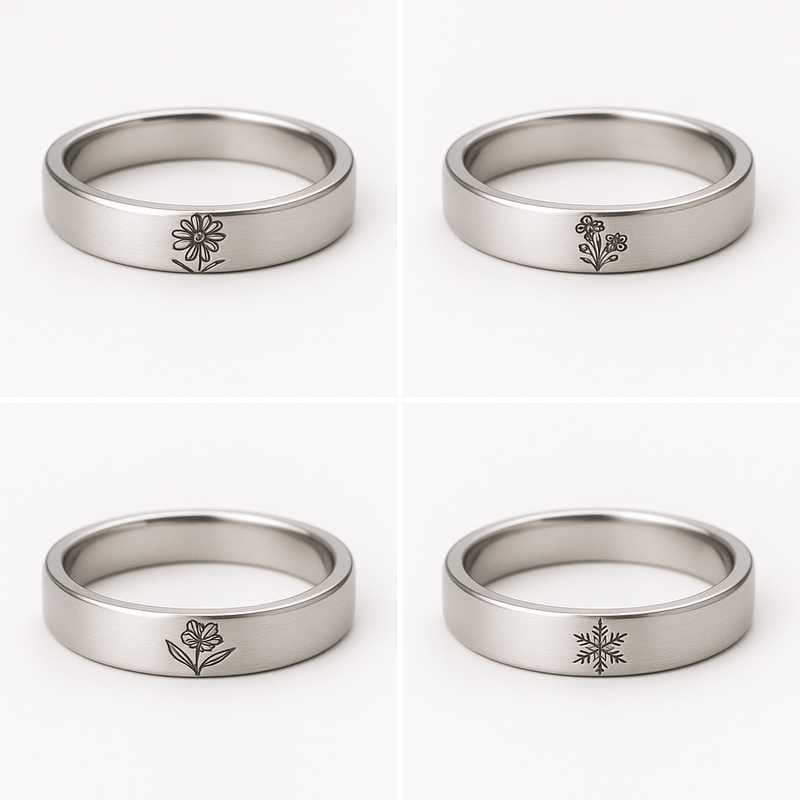 Seasonal Elegance: Custom Birth Flower Rings for Every Occasion