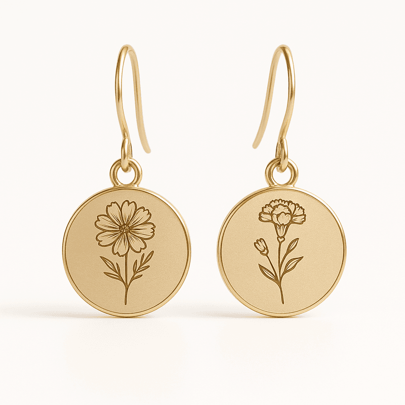 Custom Stainless Steel Birth Flower Earrings OEM/ODM Sourcing Guide