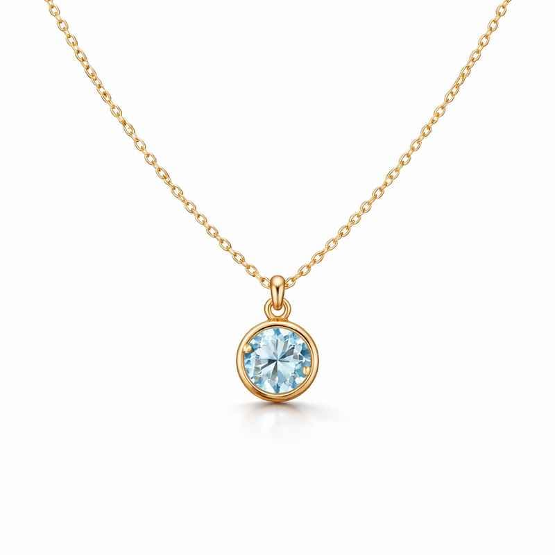 Personalized Birthstone Charm Necklace Hypoallergenic DIY Pendant