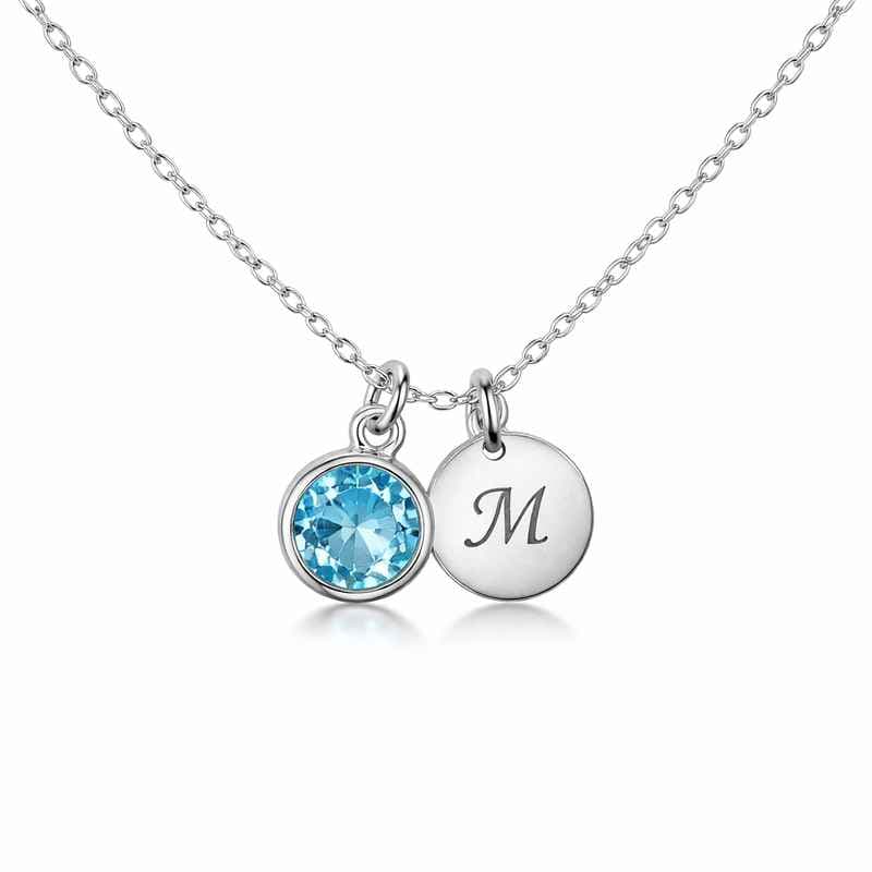 Personalized Birthstone Pendant with Hypoallergenic DIY Necklace Charm