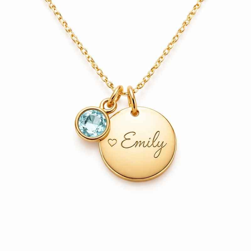 Collana con pietra di nascita personalizzata: pendente con charm fai-da-te per compleanni