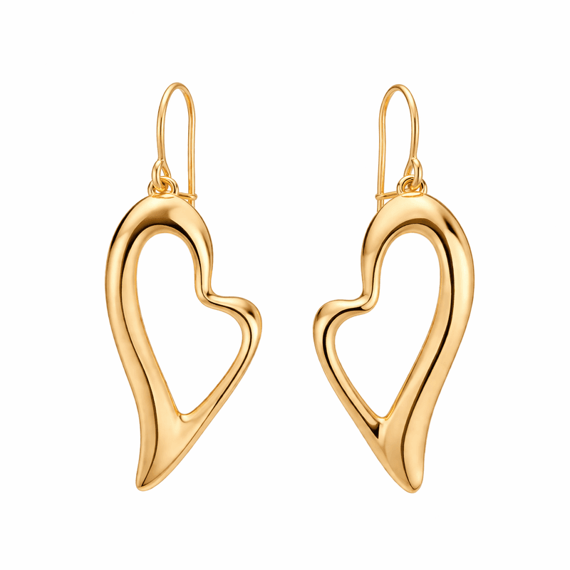 Asymmetric Heart Gold Plated Earrings OEM/ODM Sourcing Guide
