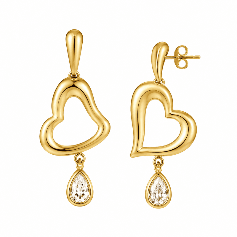 Asymmetric Heart Gold Plated Earrings Customization Trends OEM/ODM Sourcing Guide