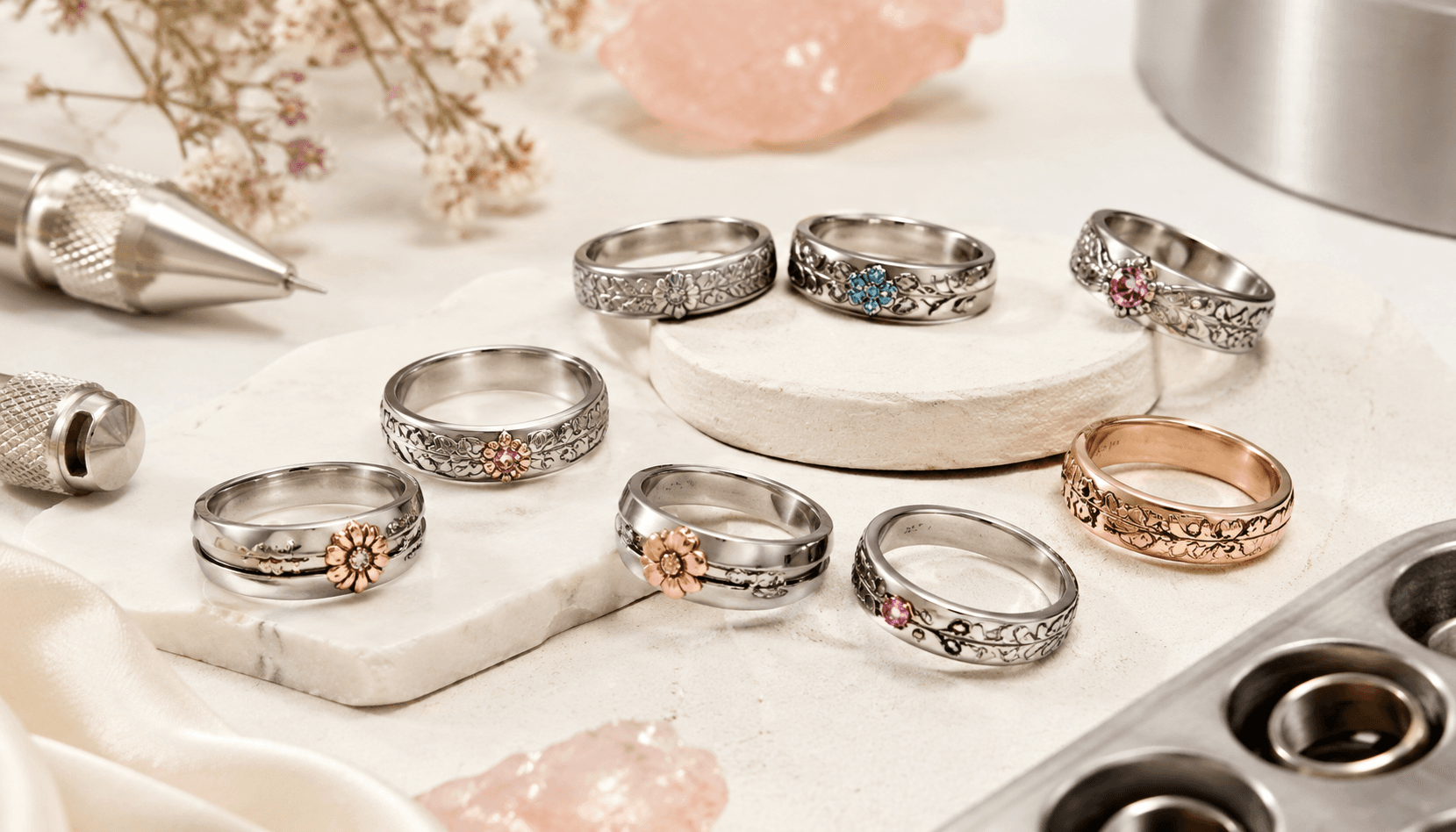Timeless Blooms: Holiday & Seasonal Birth Flower Ring Specials