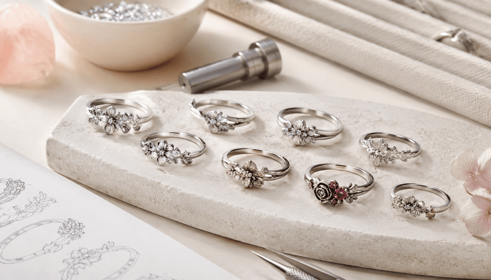 Timeless Treasures: Customized Birth Flower Rings for Every Season
