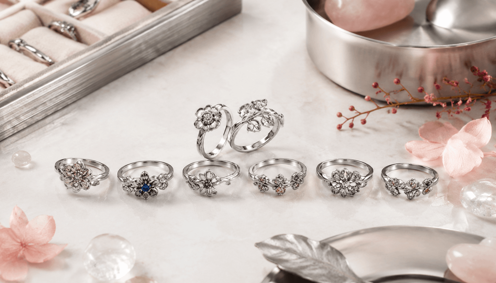 Festive Florals: Your Seasonal Spark in Stainless Steel