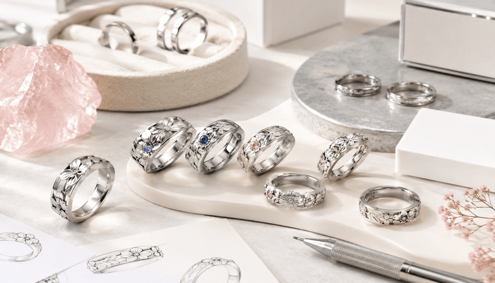 Gifting Seasons in Bloom: Custom Birth Flower Rings