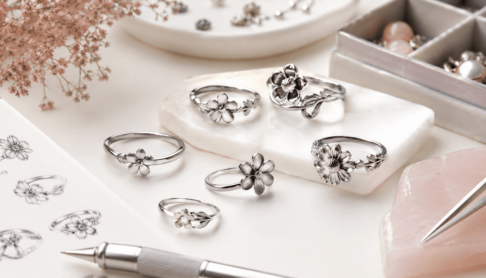 Timeless Petals: Seasonal Birth Flower Rings for Every Occasion