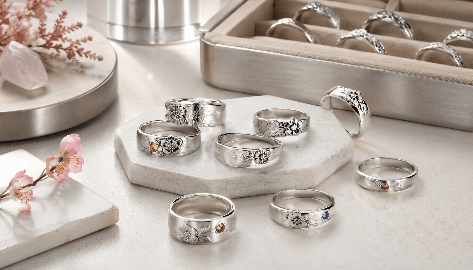 Celebrate Every Season: Custom Birth Flower Rings for Exclusive Holiday Editions