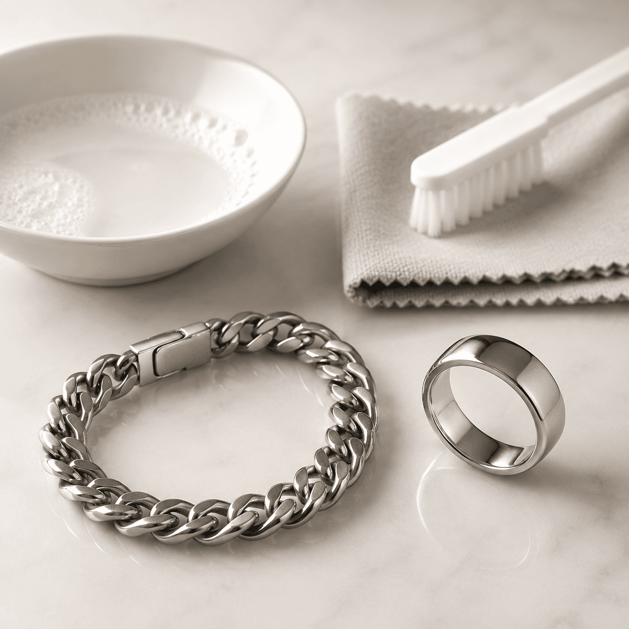 How to Clean Stainless Steel Jewelry: Factory Care Guide - Blog Header Image