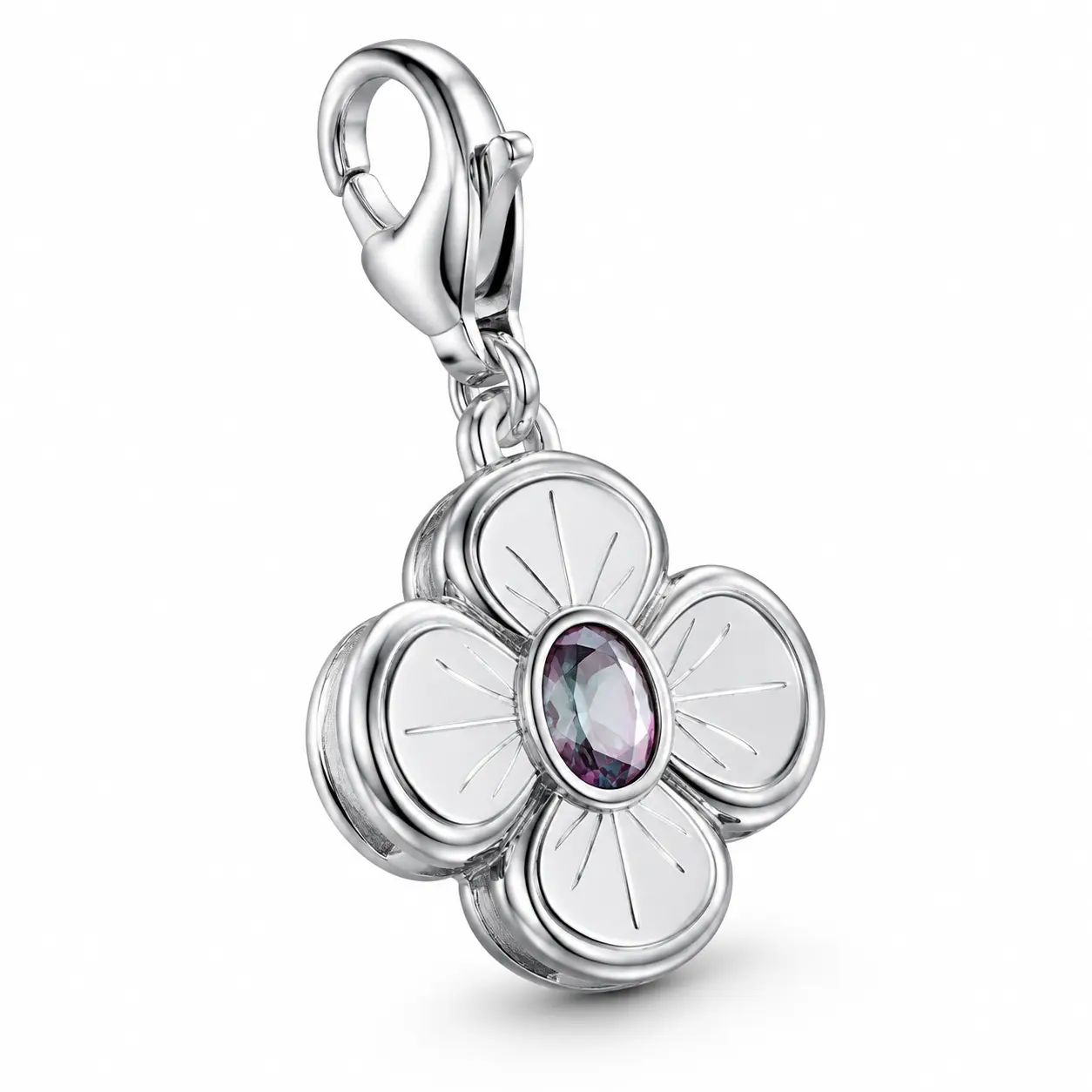 June Bloom Color Change Leaf Charm