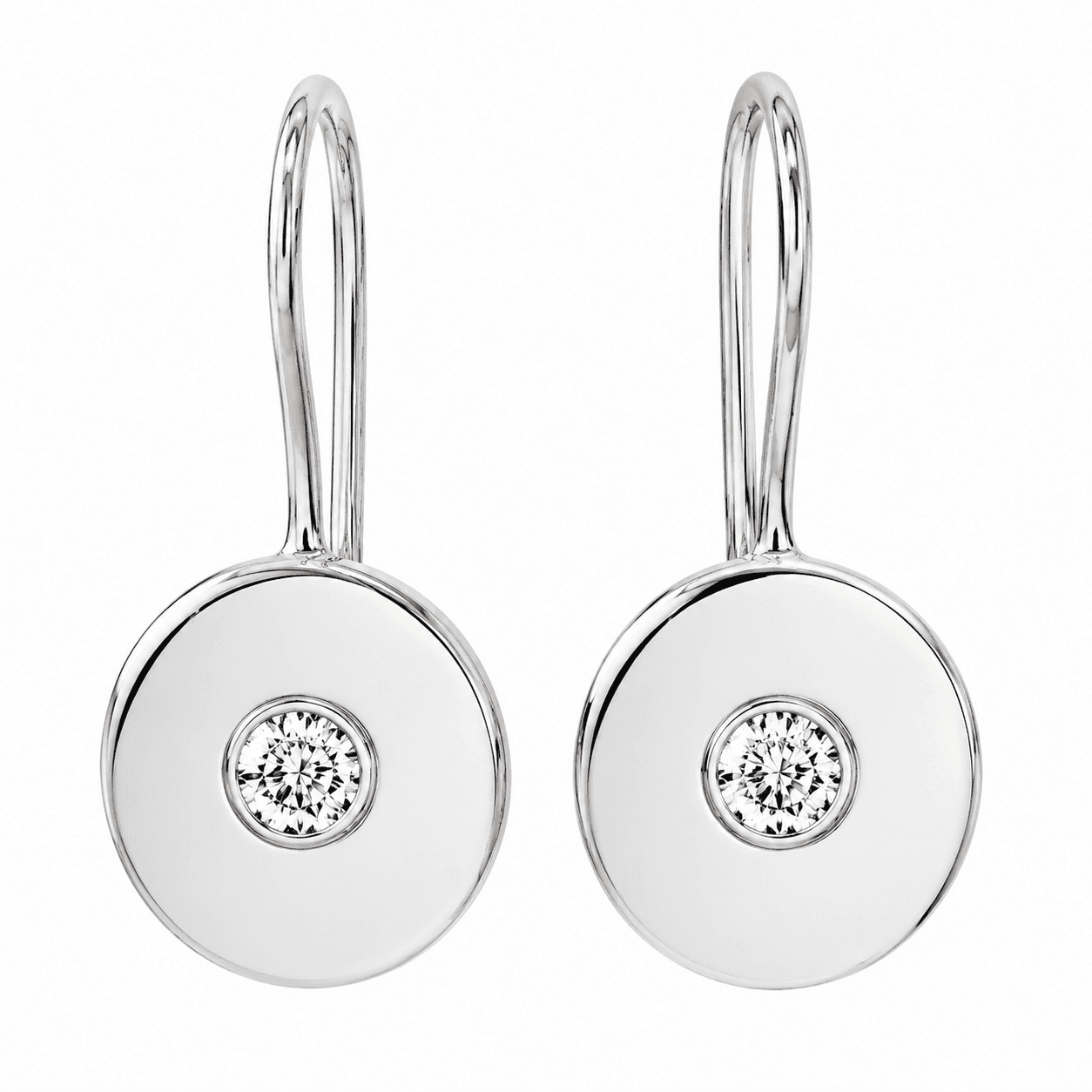 OpenCircle Solitaire CZ Stud Earrings