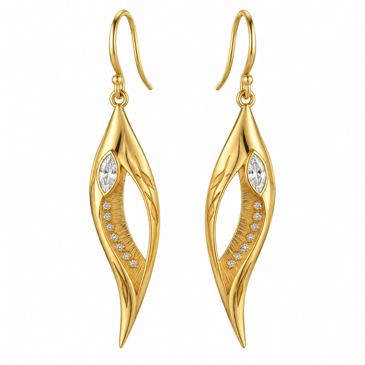 Nebula Spiral Labradorite Drop Earrings Set