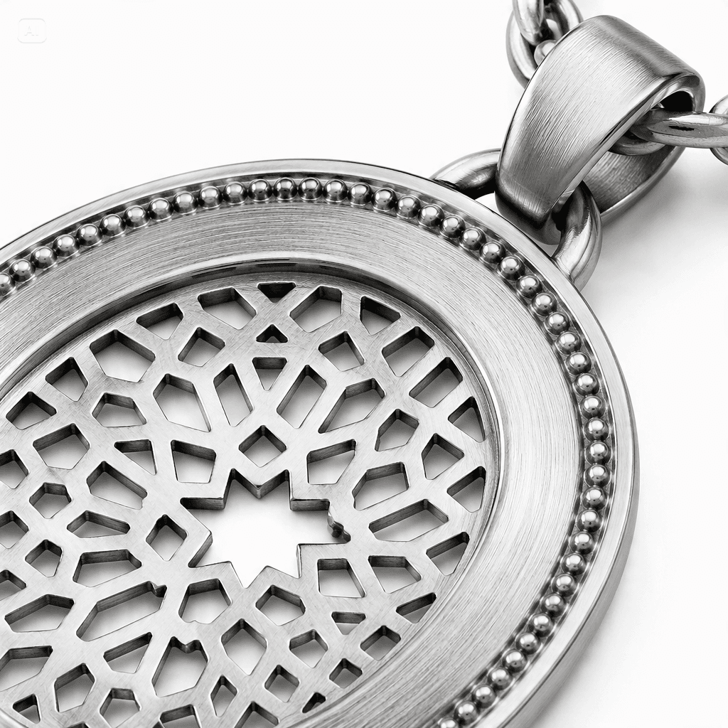 LatticeAura Pendente ovale con cornice Charm