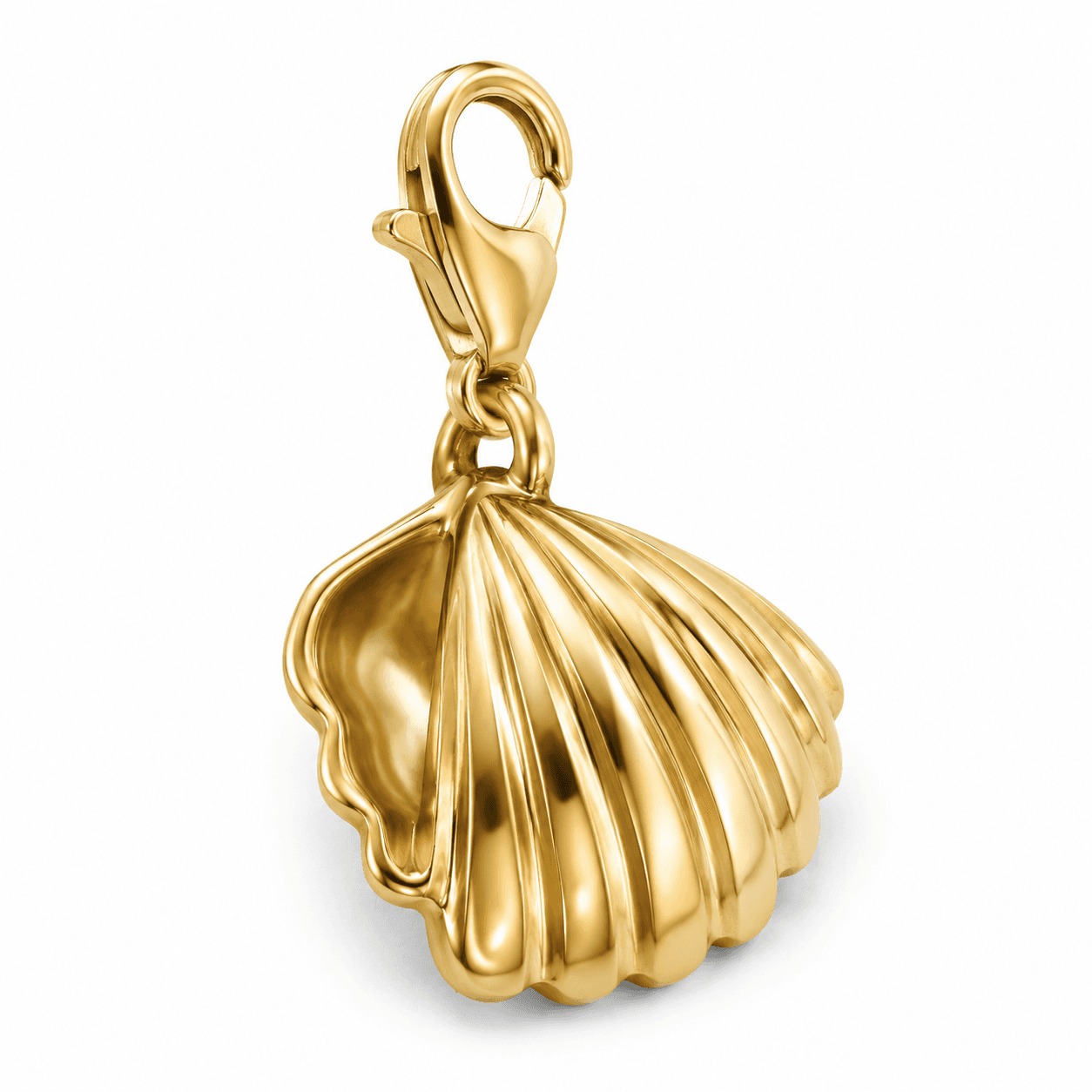 Gilded Crest Pendente con Ciondolo a Conchiglia