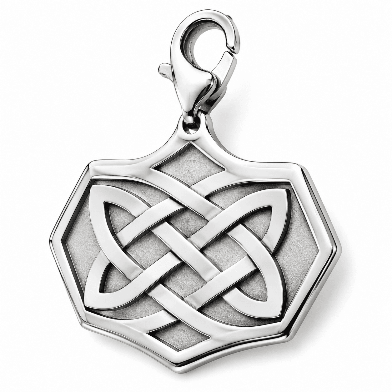 Sculptural Twist Openwork Pendant 316L Charm