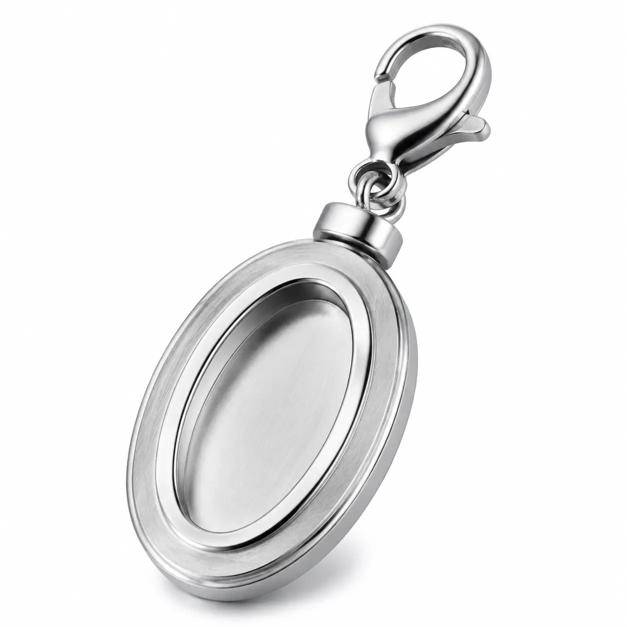 Oval Eclipse Bezel Charm 316L Stainless Steel