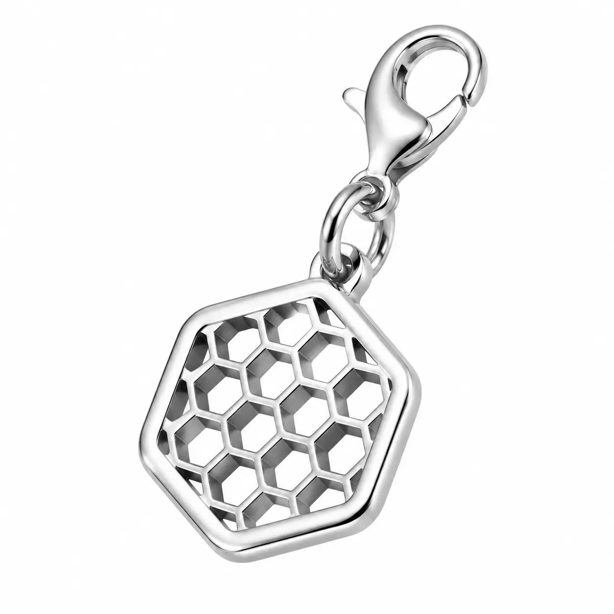 HexaGuard Sweat Shield Hexagon Charm 316L Stainless Steel