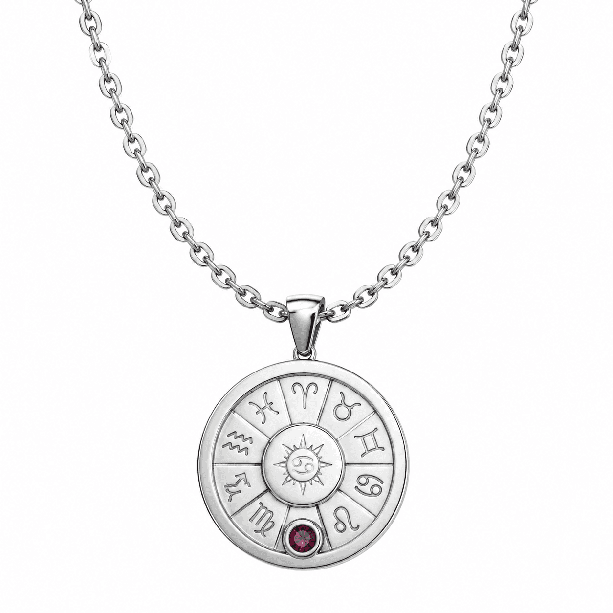 LunaGlyph Zodiac Crescent Necklace