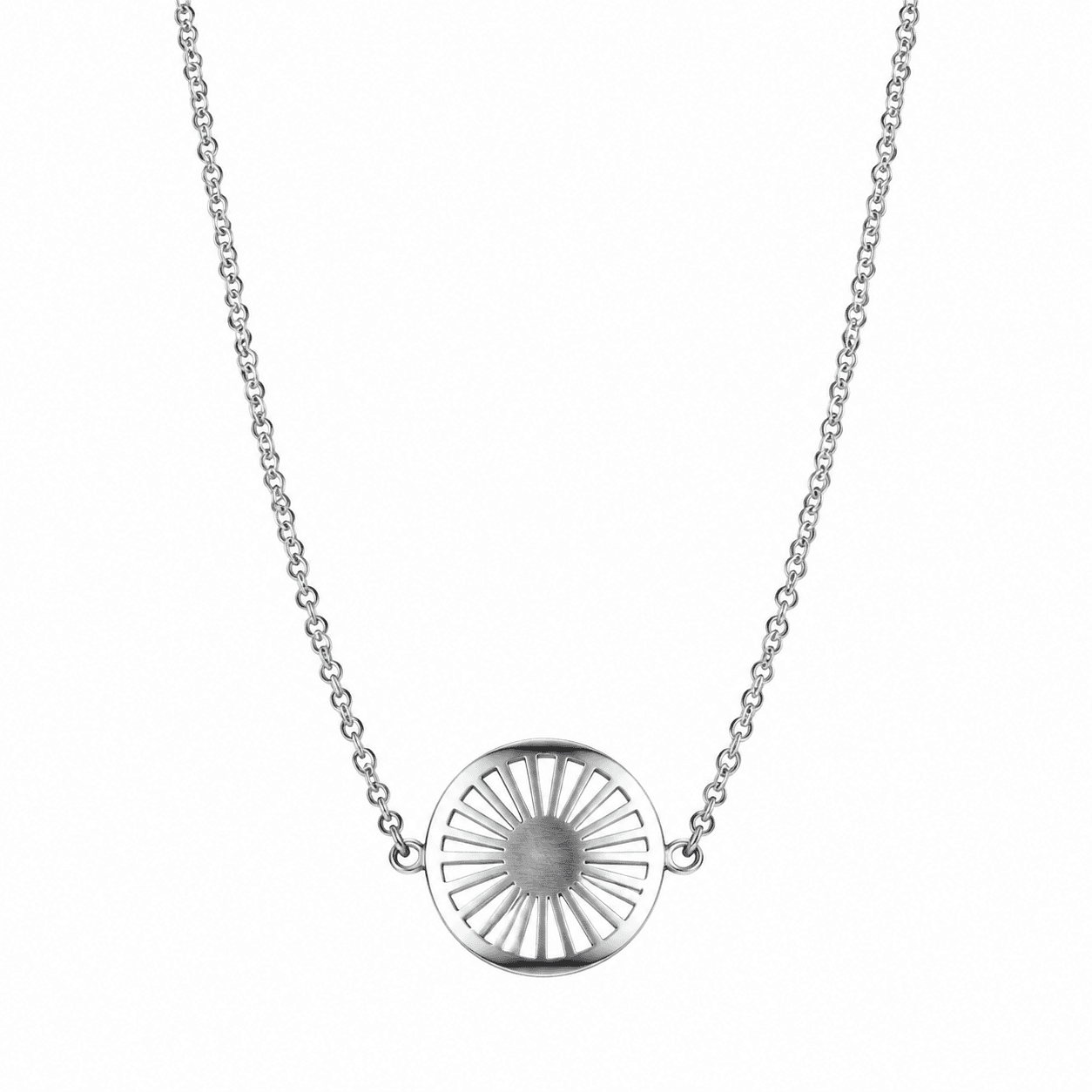Stellar Dawn Birthstone Halo Necklace