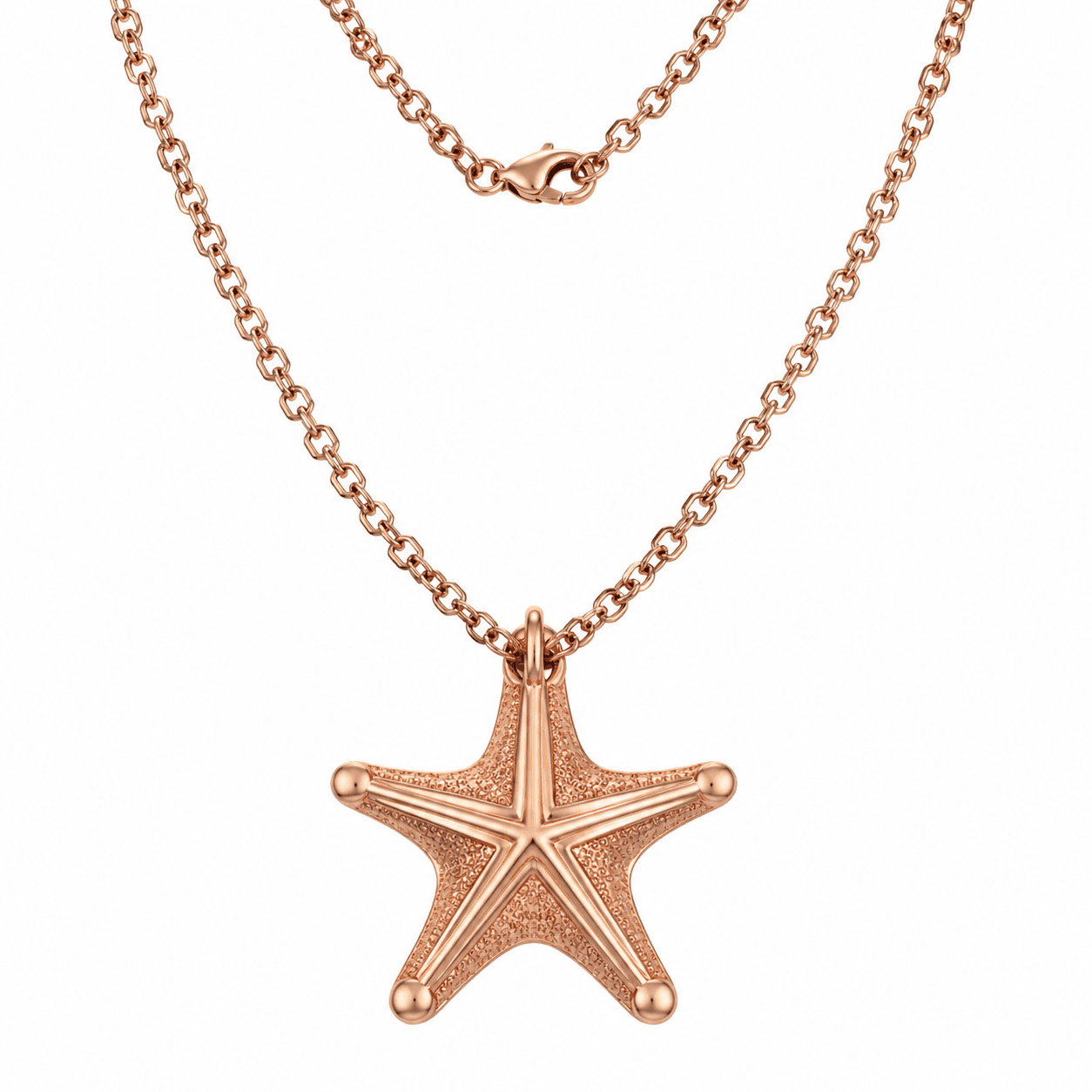 Celestial Tide Starfish Charm Necklace