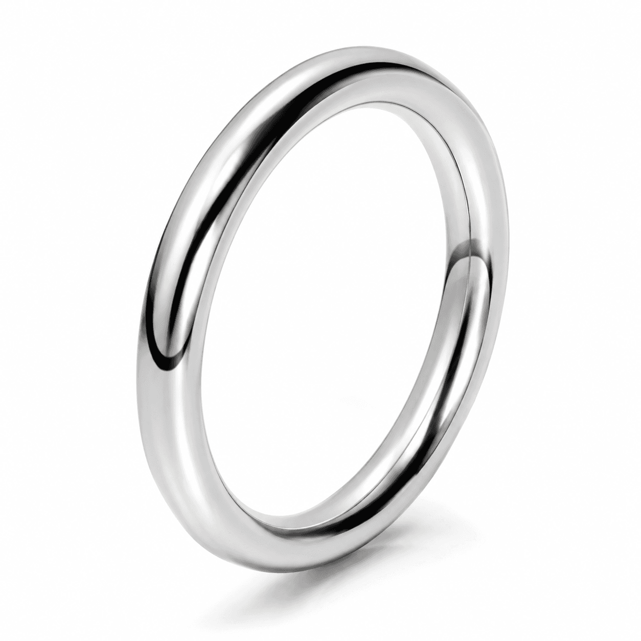 MonoWave Open Band IP Black Minimal Stainless Steel Ring