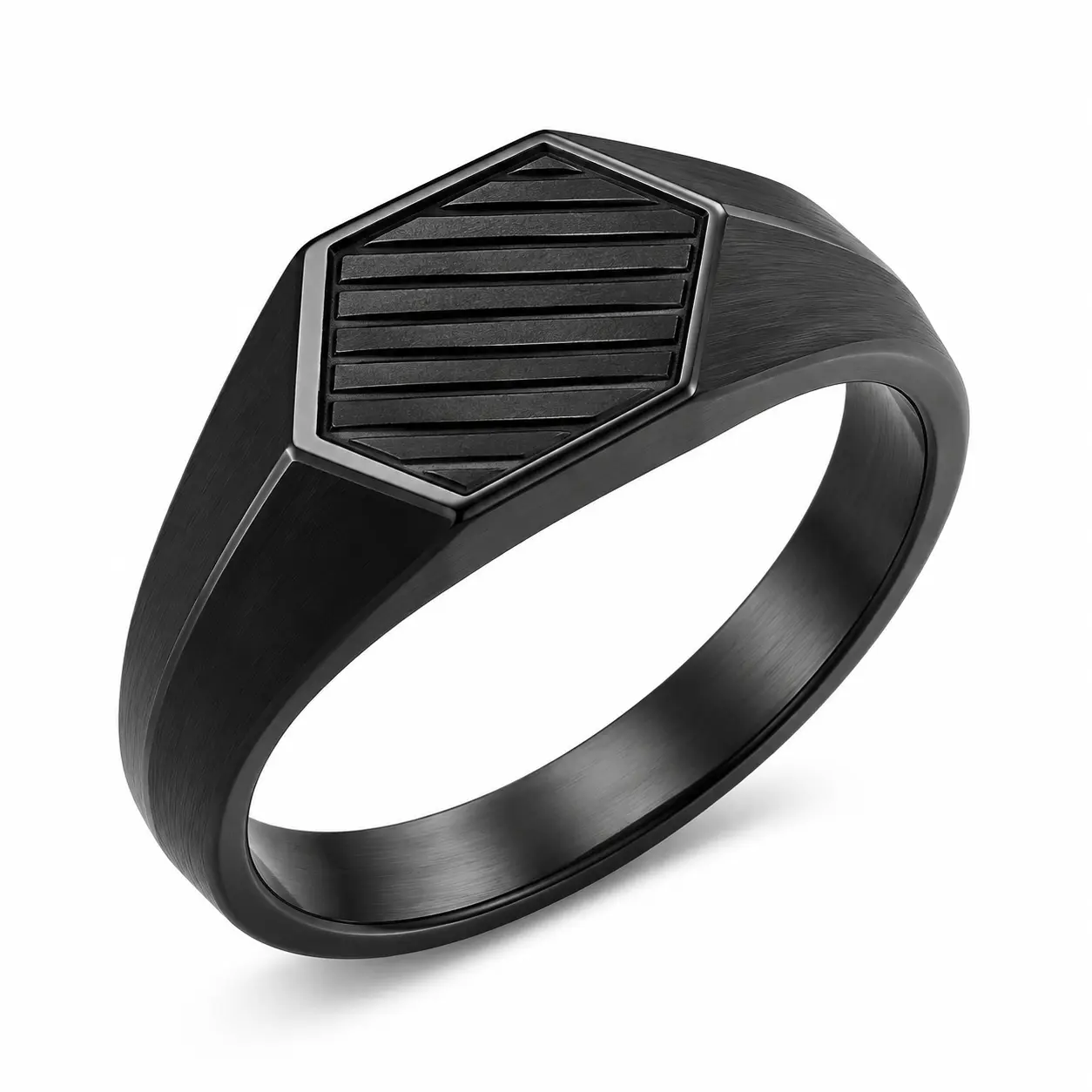 Nebula Shield Labradorite 316L Stainless Steel Ring
