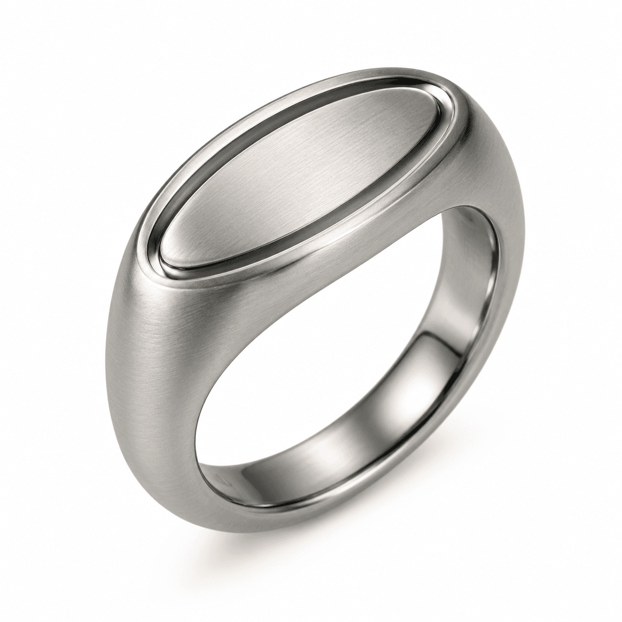 Orbit Flow Sculptural Twist 316L Stainless Steel Ring