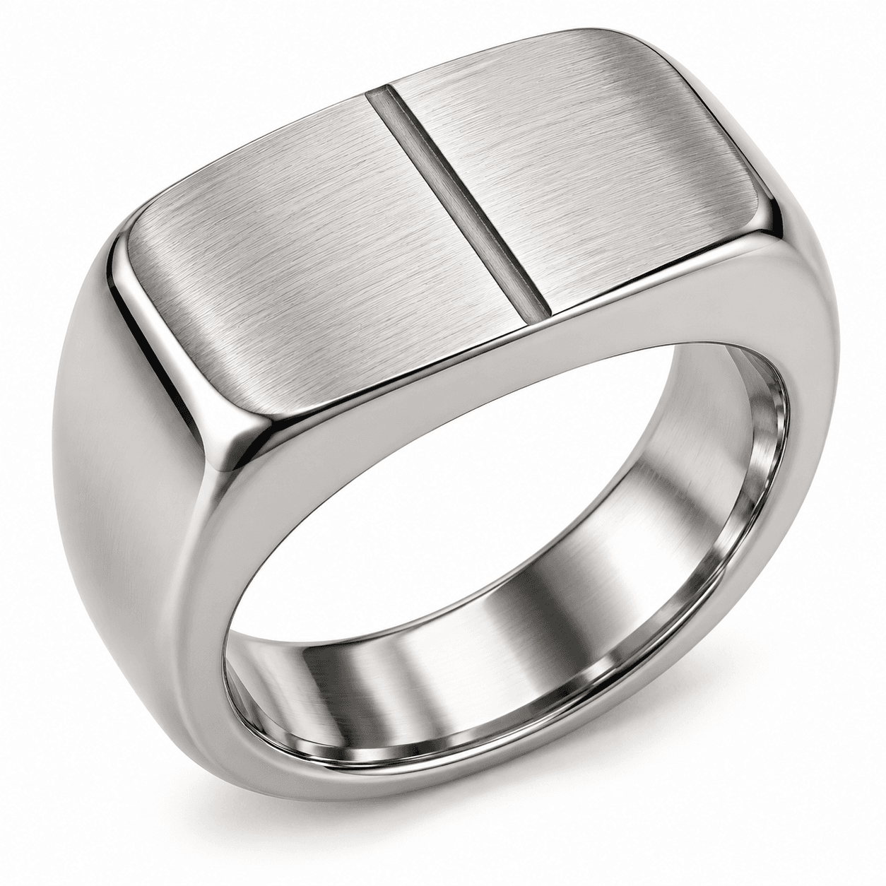 Liquid Arc Sculptural Twist 316L Stainless Steel Ring