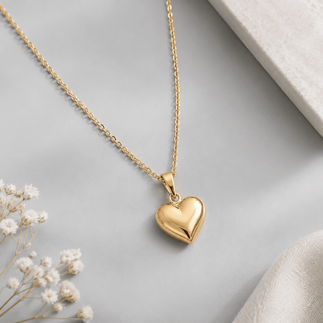 Puffed Heart Necklace Style Gallery for OEM/ODM Jewelry Buyers