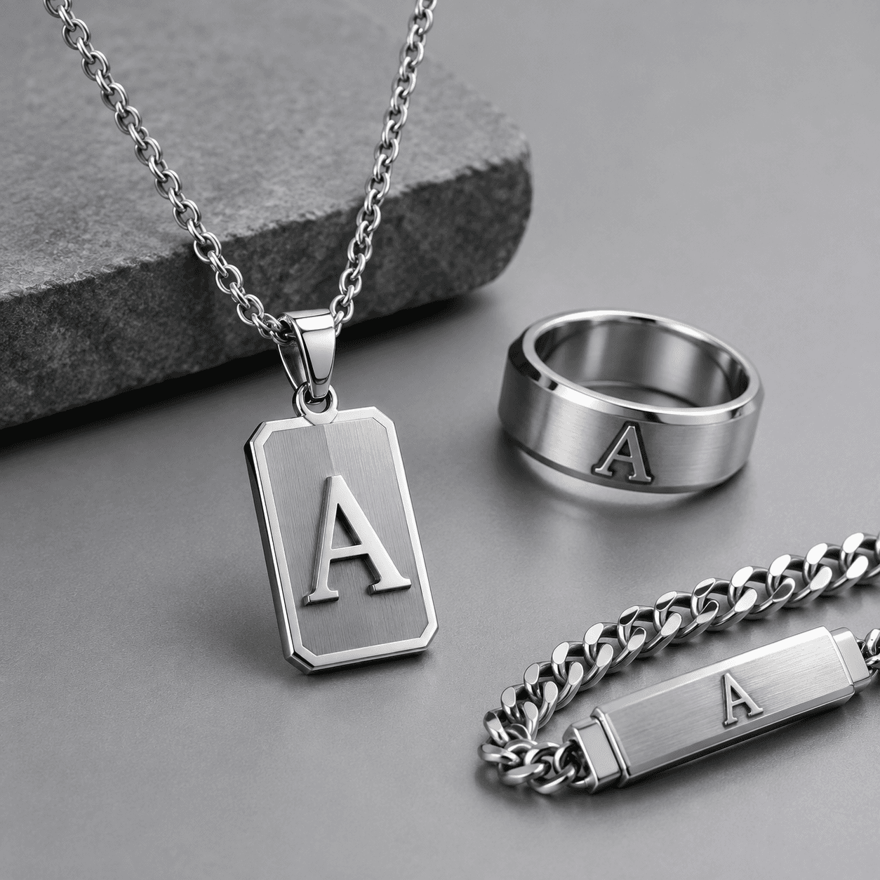 stainless steel initial necklace for men Material Deep Dive