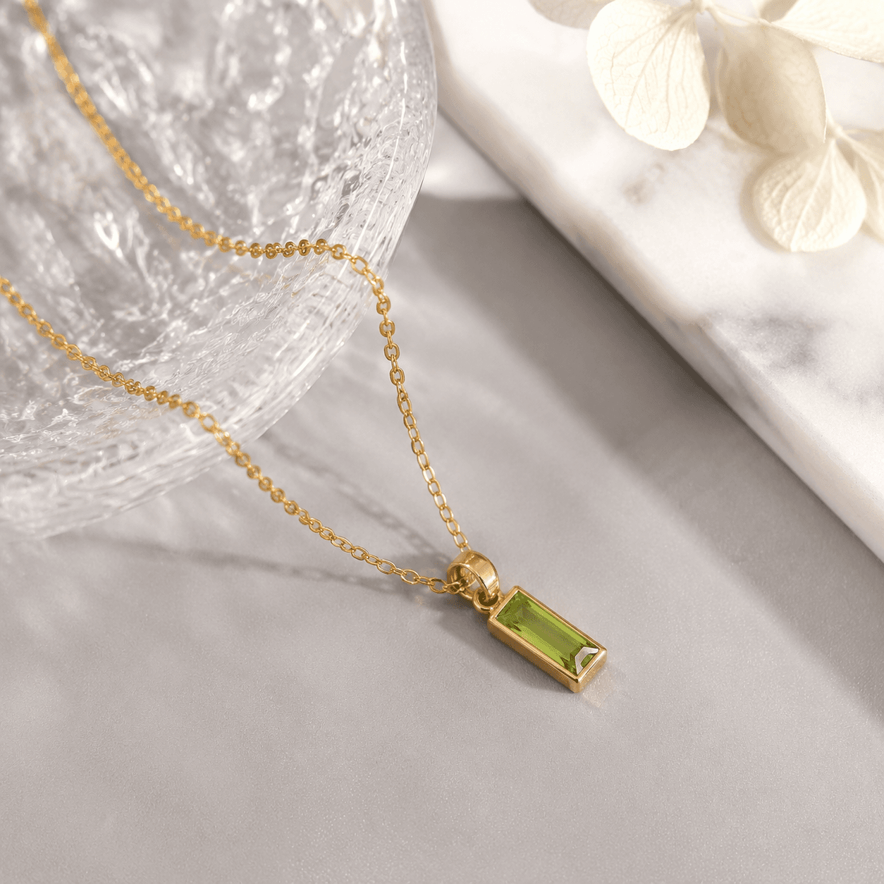 Top Picks 2026: mint & lily dainty baguette birthstone charm