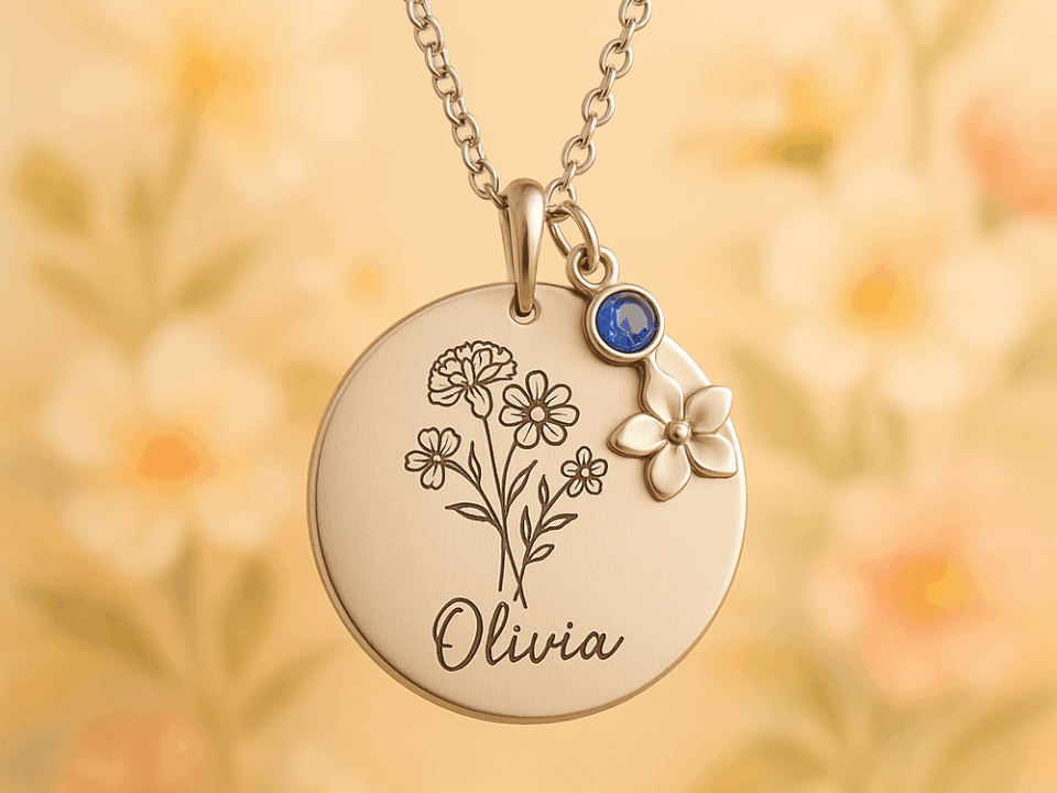 How Can You Guide to custom birthstone bouquet necklace personalized?