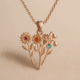 Boost Your Jewelry Business with Custom Birth Month Flower Birthstone Necklaces: The Appeal of Rose Gold Charm Bouquets and Personalized Floral Jewelry