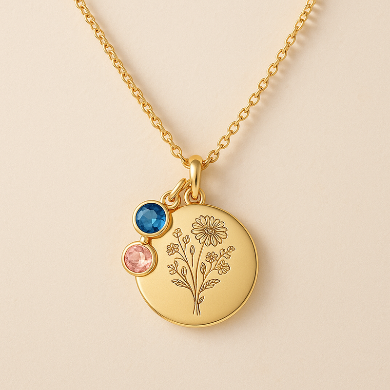 Boost Your Jewelry Business with Custom Birthstone Gold Charm Necklaces and Personalized Birthstone Bouquet Necklaces