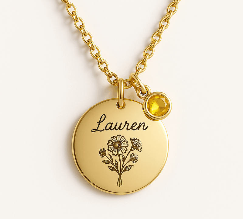 Custom Birth Month Flower Necklace: OEM Strategies for Personalized Gold Birthstone Jewelry That Boosts Business Growth