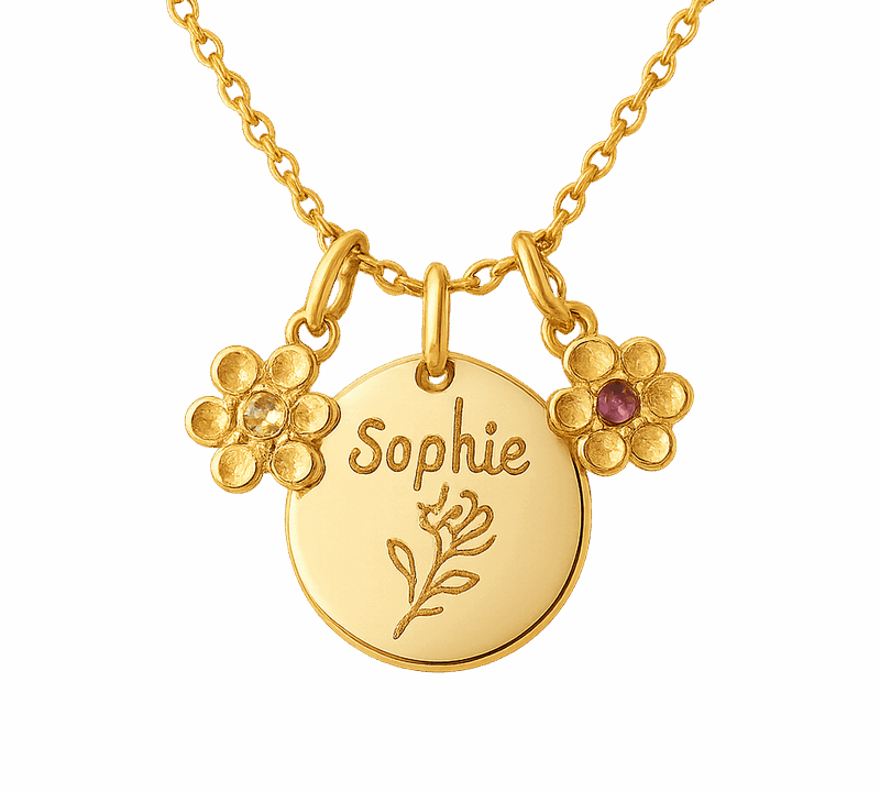 Custom Birthstone Gold Charm Necklace Trends: Boost Wholesale Growth with Personalized Designs & Low MOQ
